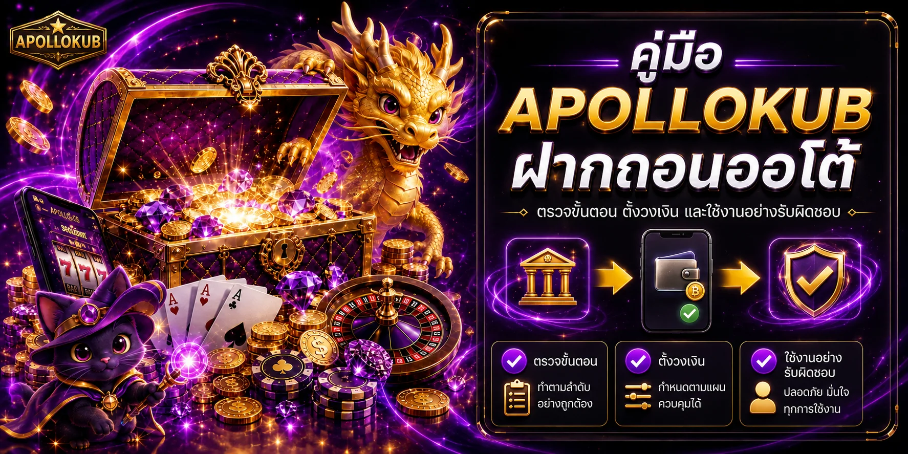 APOLLOKUB ฝากถอนออโต้ | คู่มือฝากถอนปลอดภัย